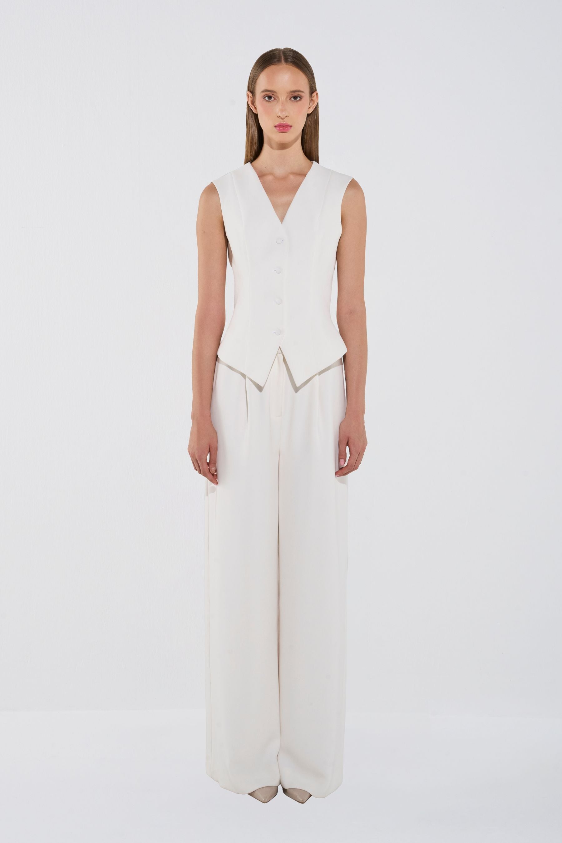 Effortless High-Waisted Wide-Leg Trousers