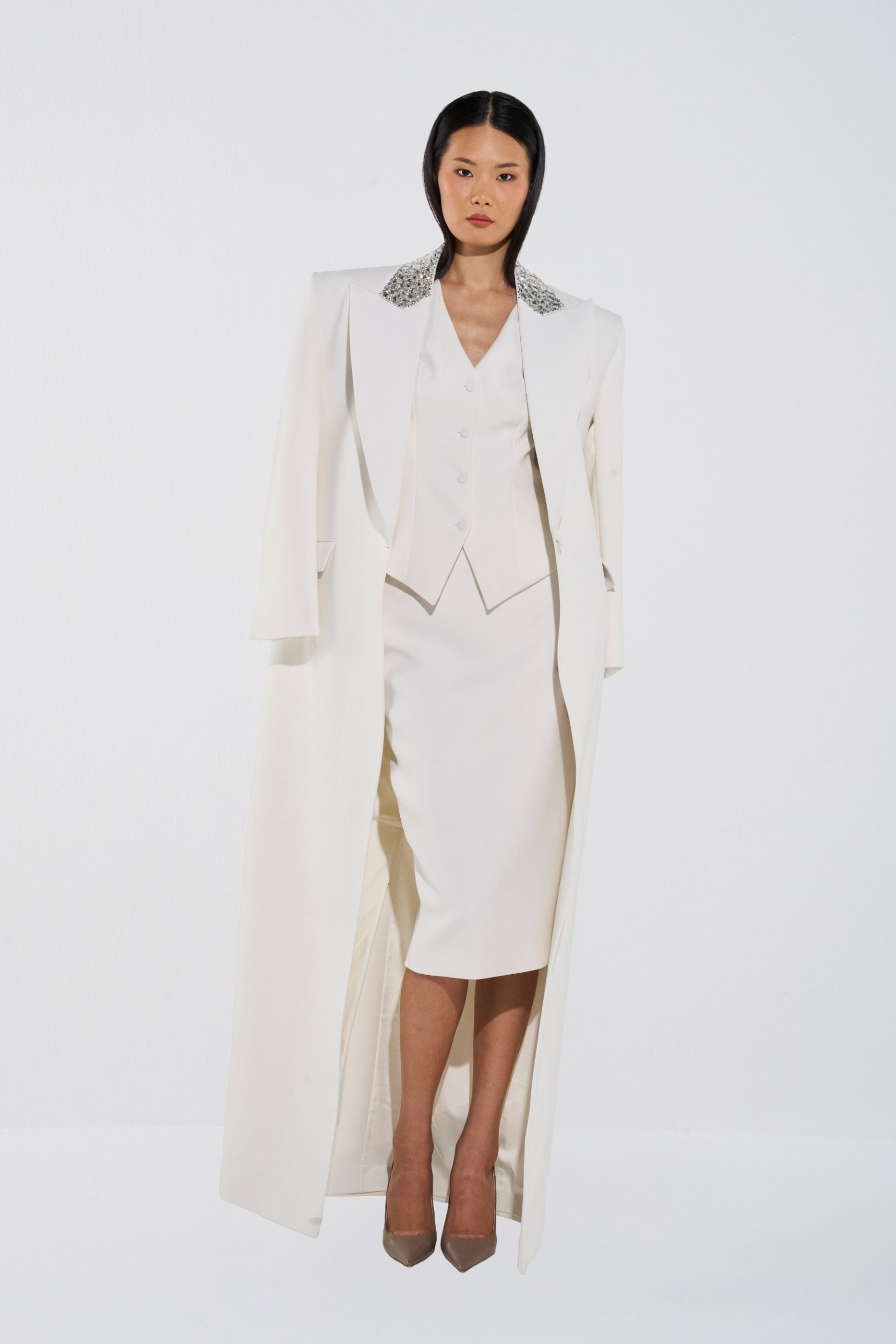 Opulent Oversized Tailored Coat