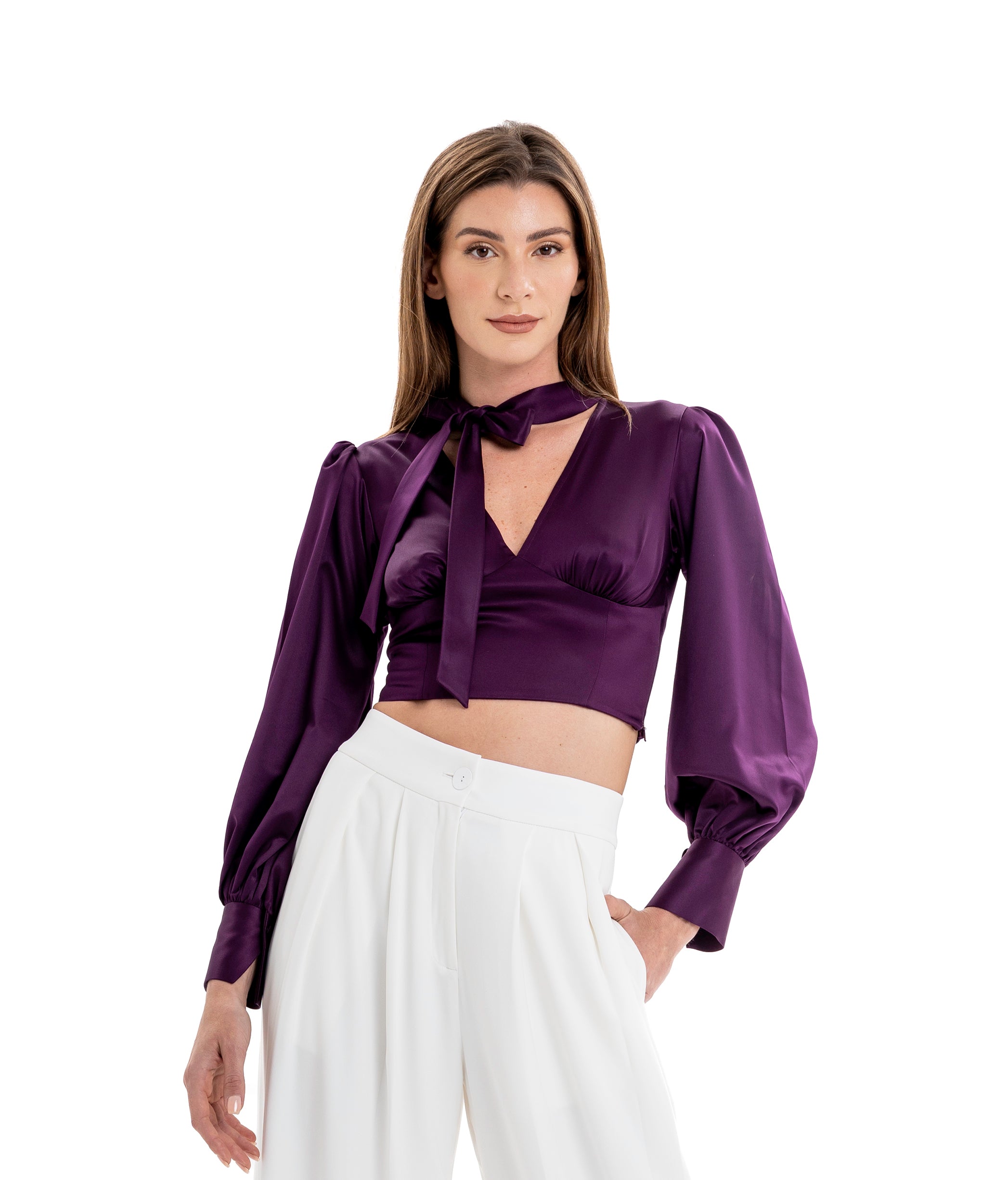 Lili Blanc's Iconic Scarf Shirt