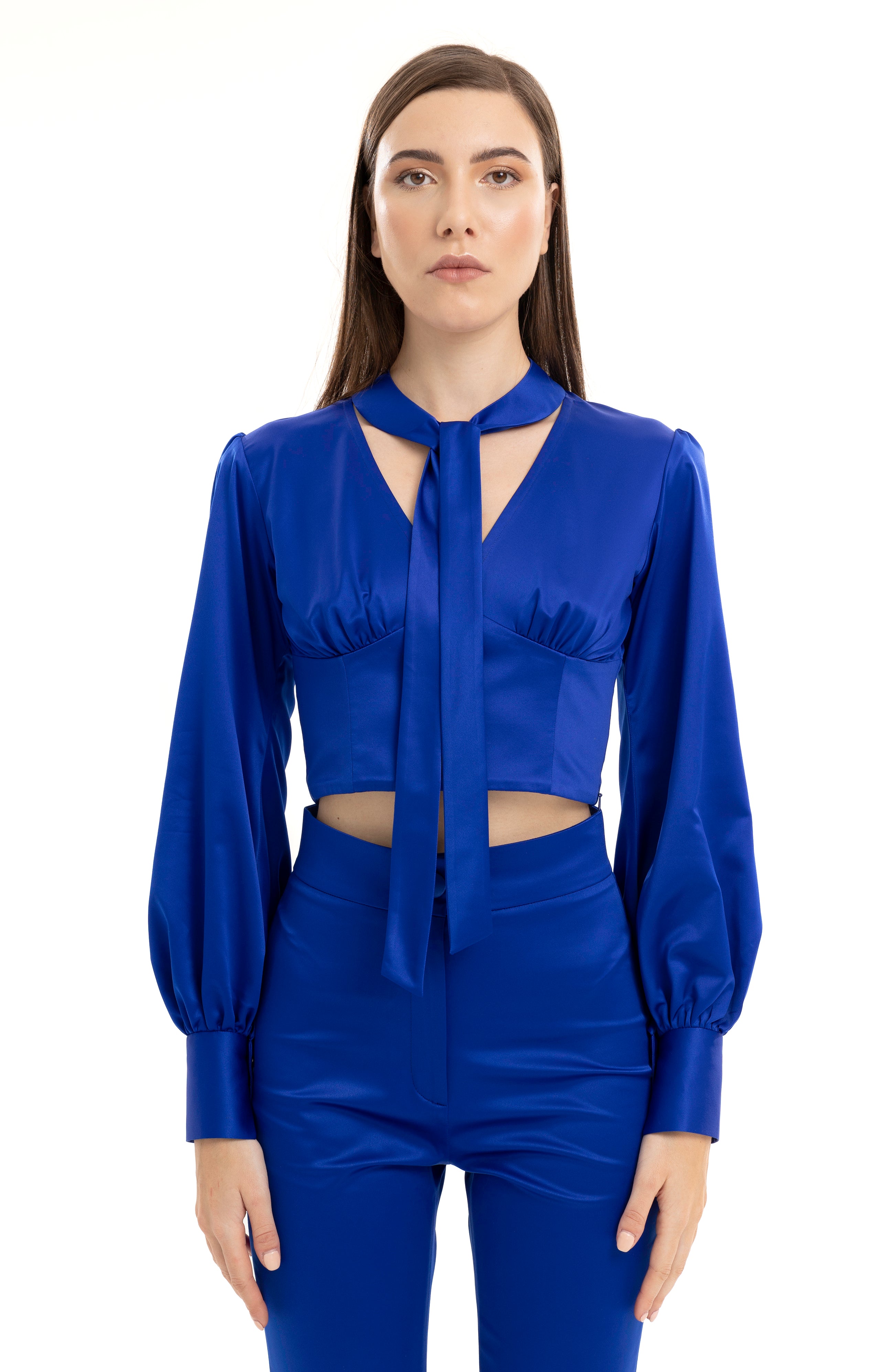 Lili Blanc's Iconic Scarf Shirt