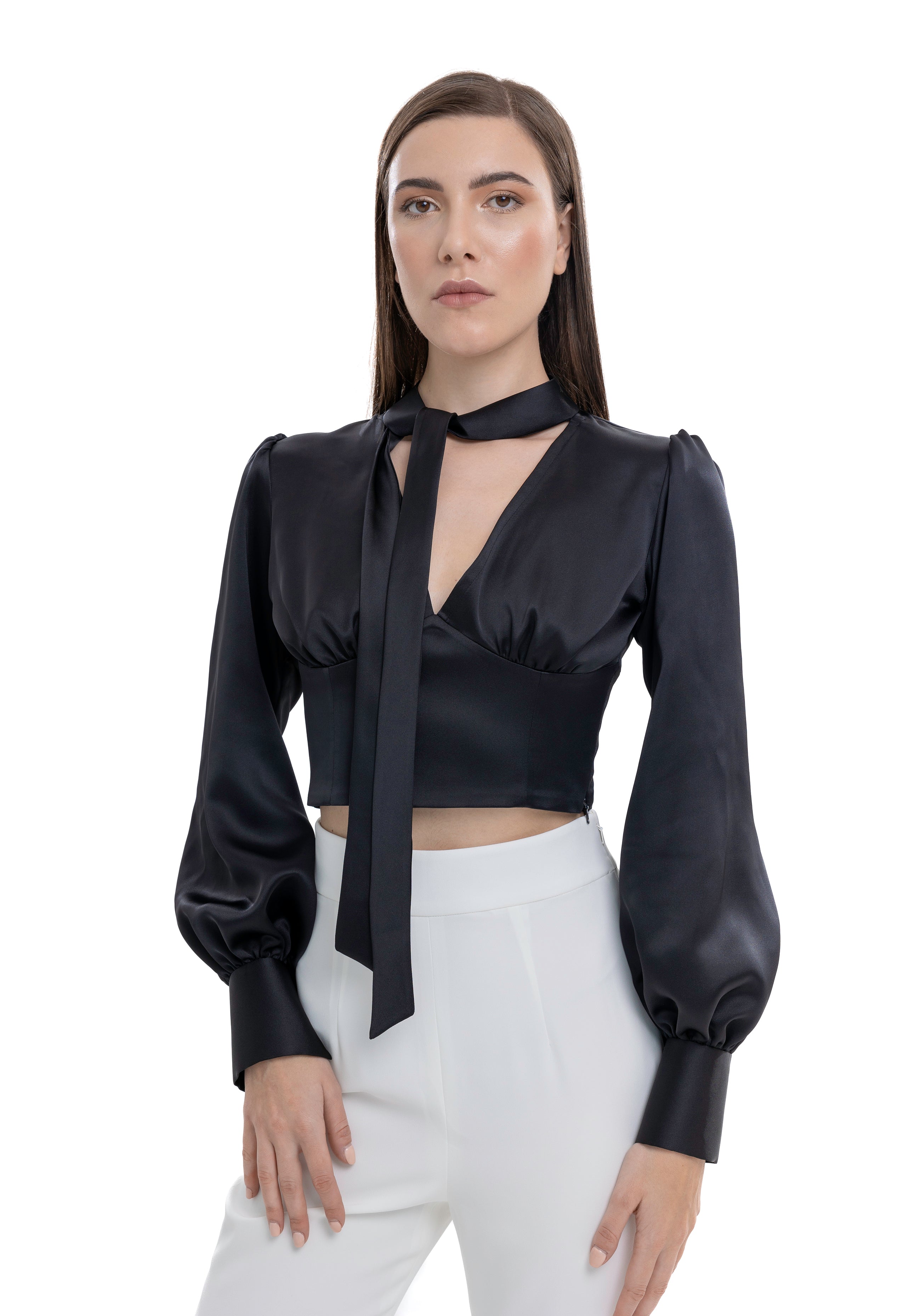 Lili Blanc's Iconic Scarf Shirt