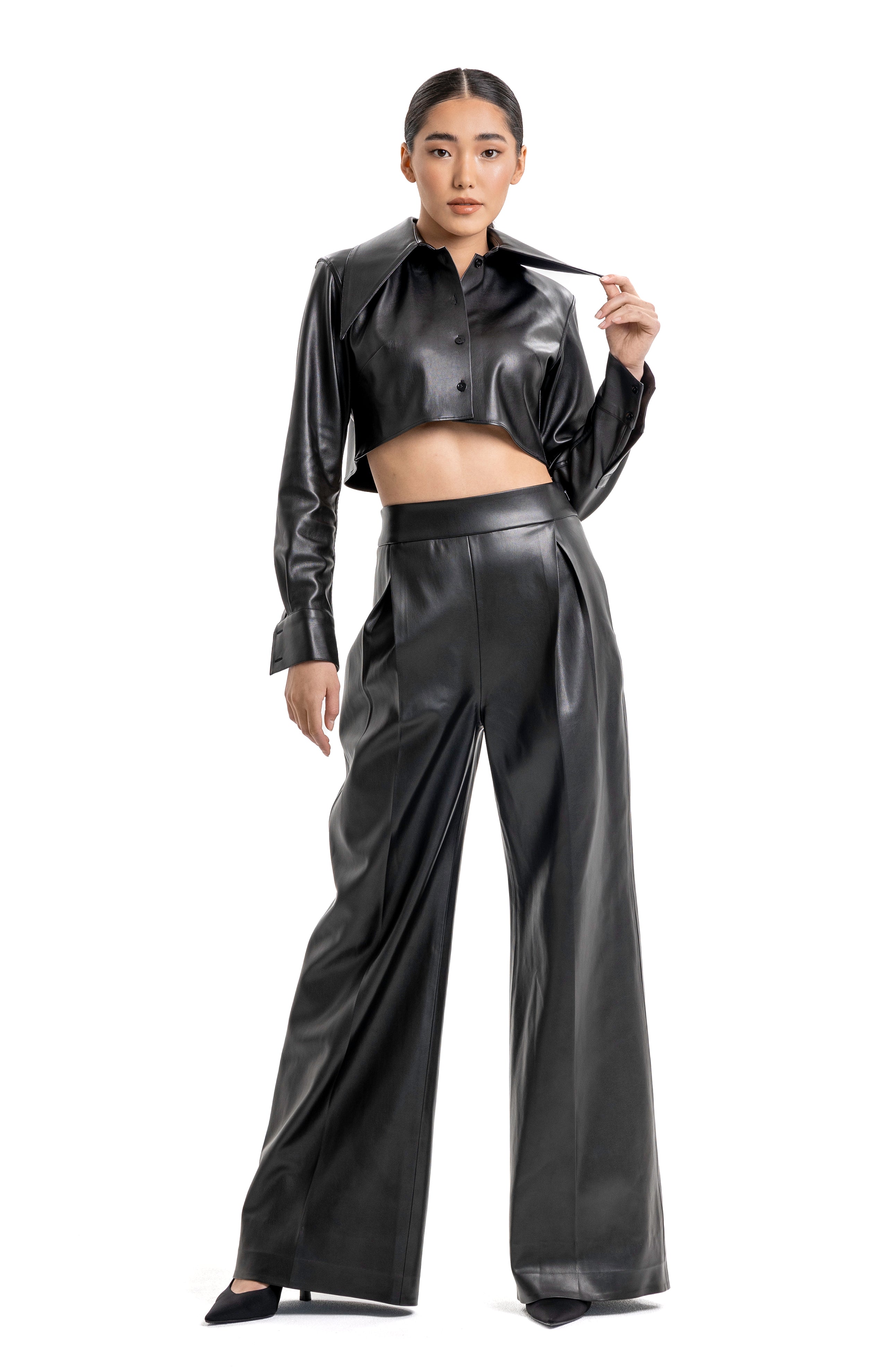 Lili Blanc's Iconic Vegan Leather Co-Ord