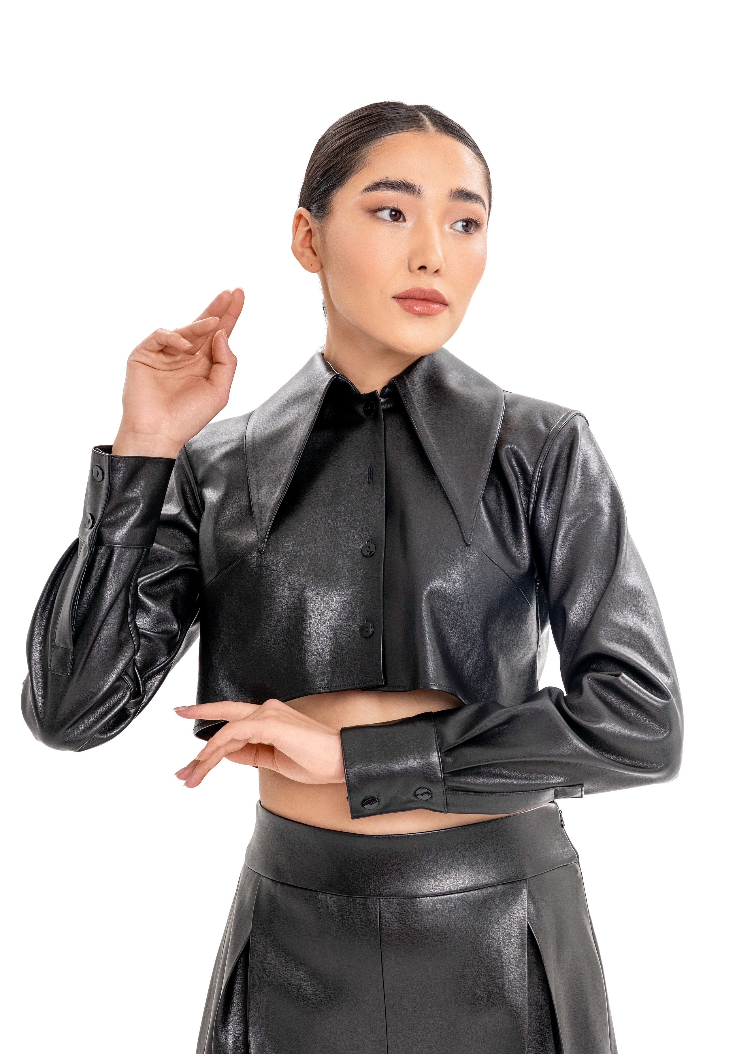 Lili Blanc's Iconic Vegan Leather Co-Ord