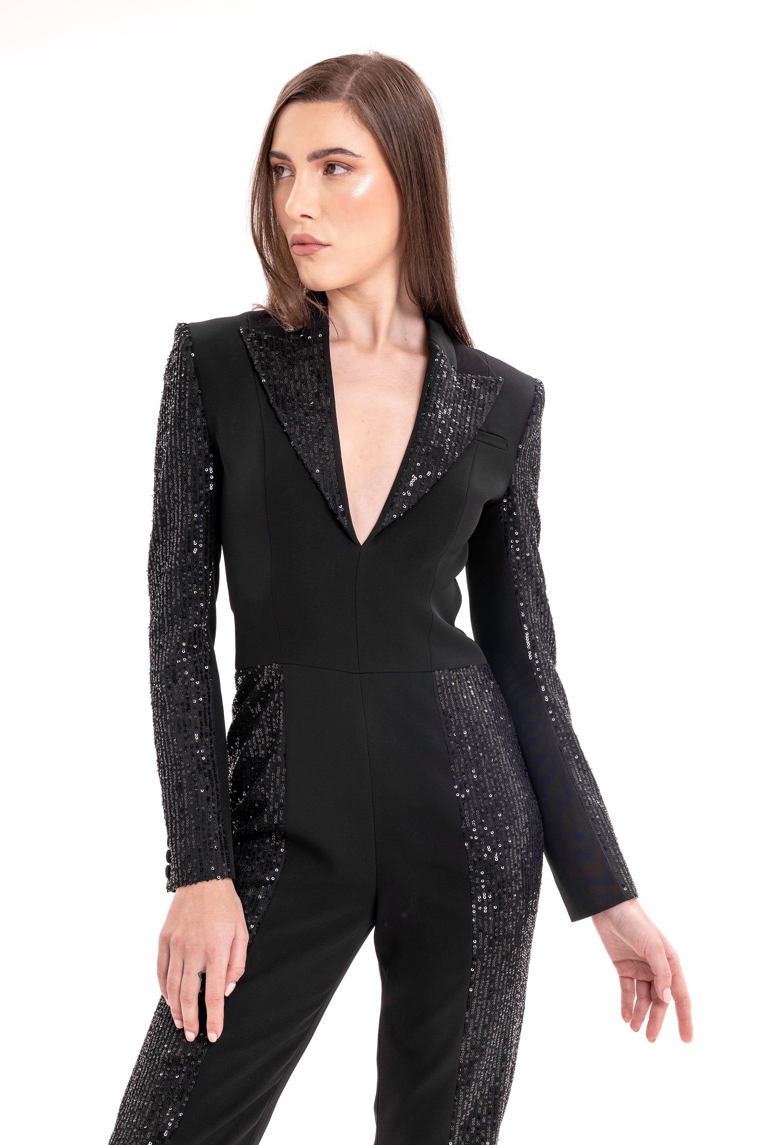 The Modern Sequin Jumpsuit By Lili Blanc