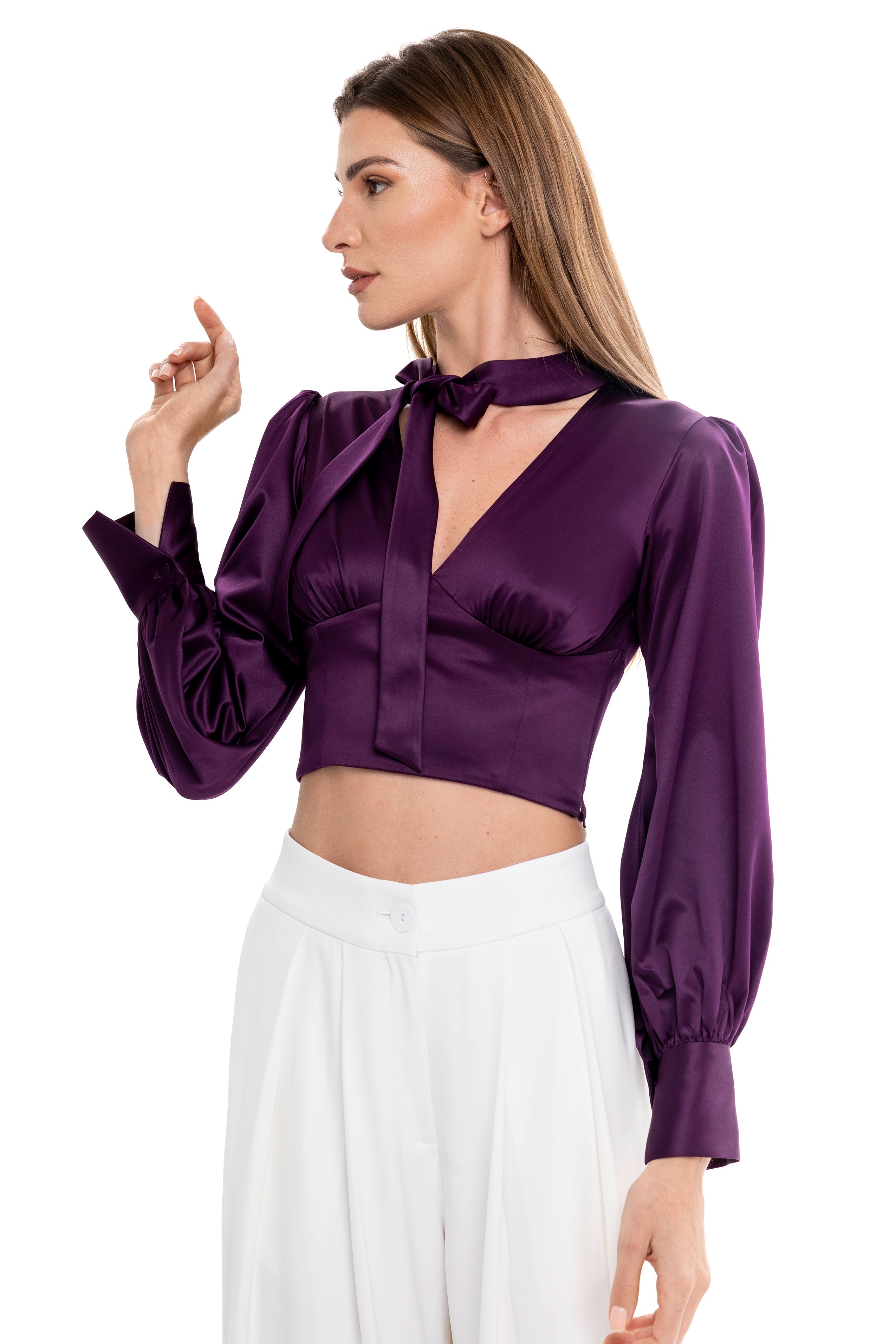 Lili Blanc's Iconic Scarf Shirt