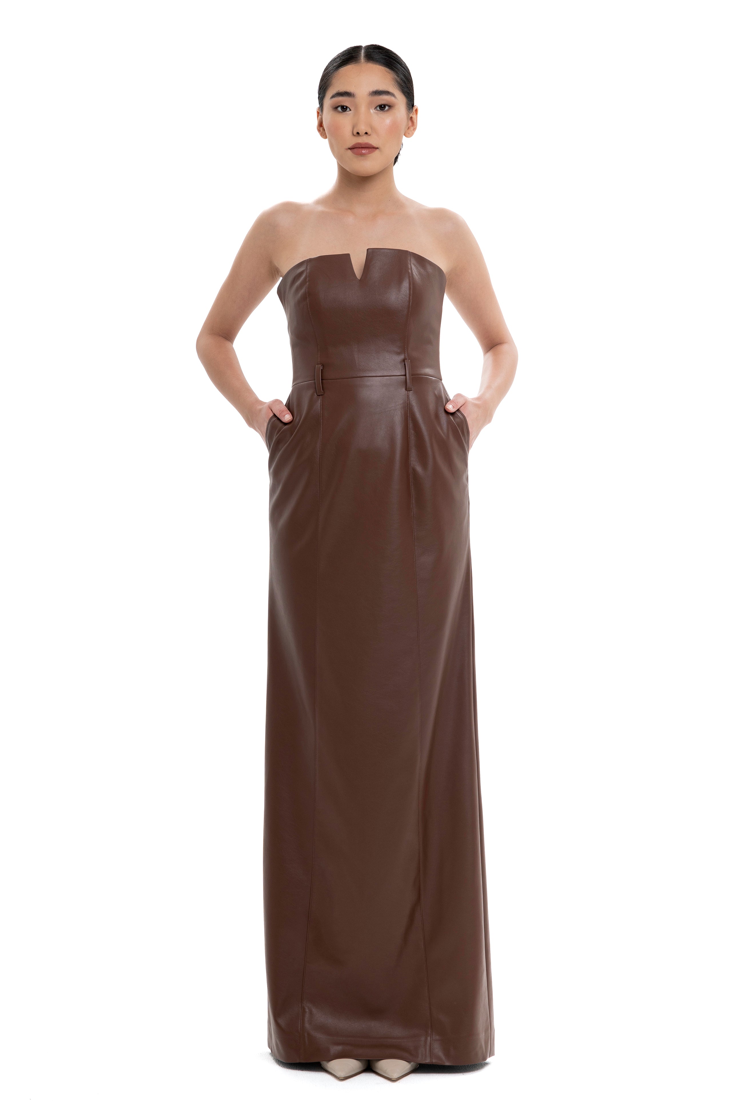 Lili Blanc's Vegan Leather Dress