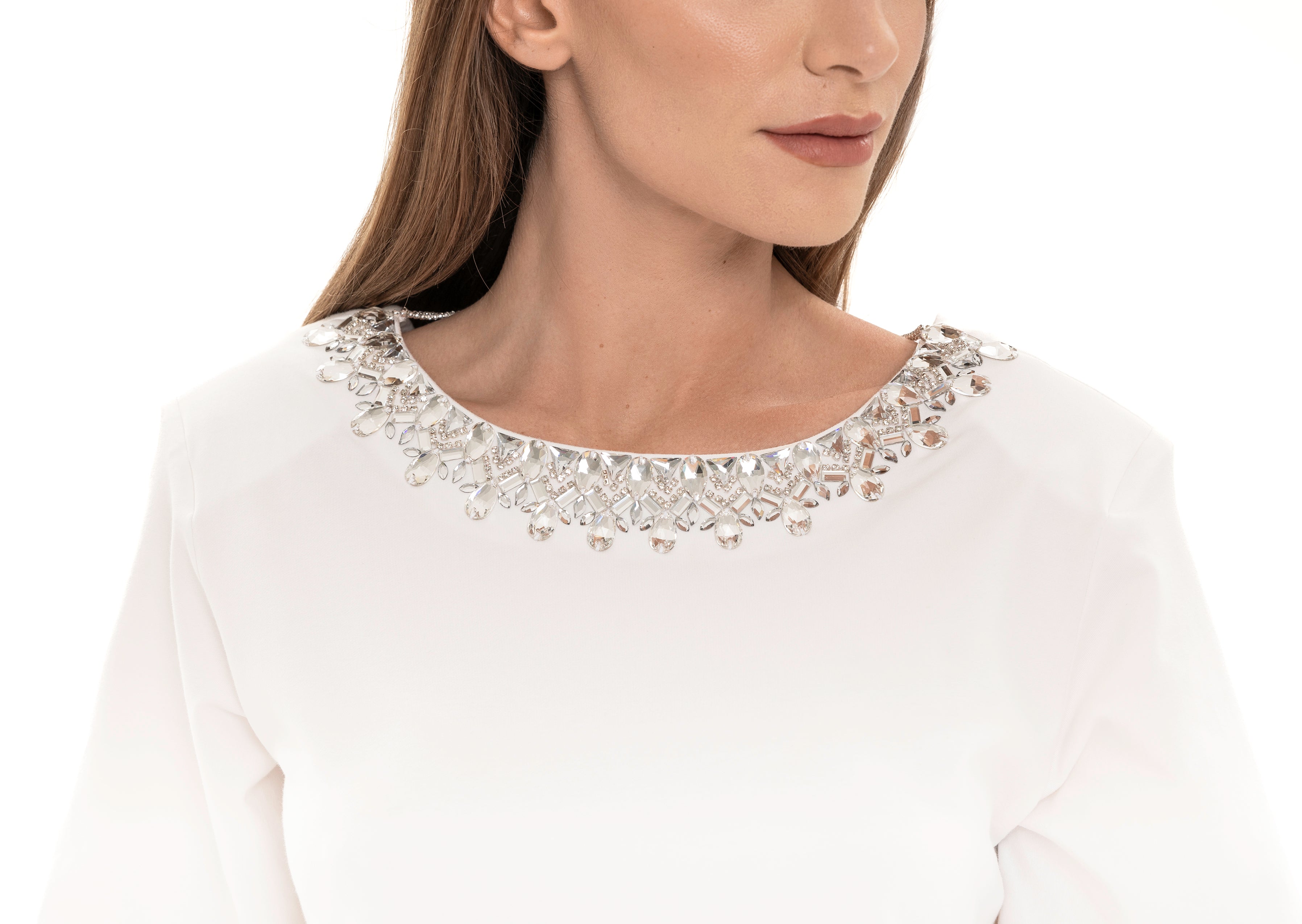 Lili's Oversized Crystal Shirt Dress