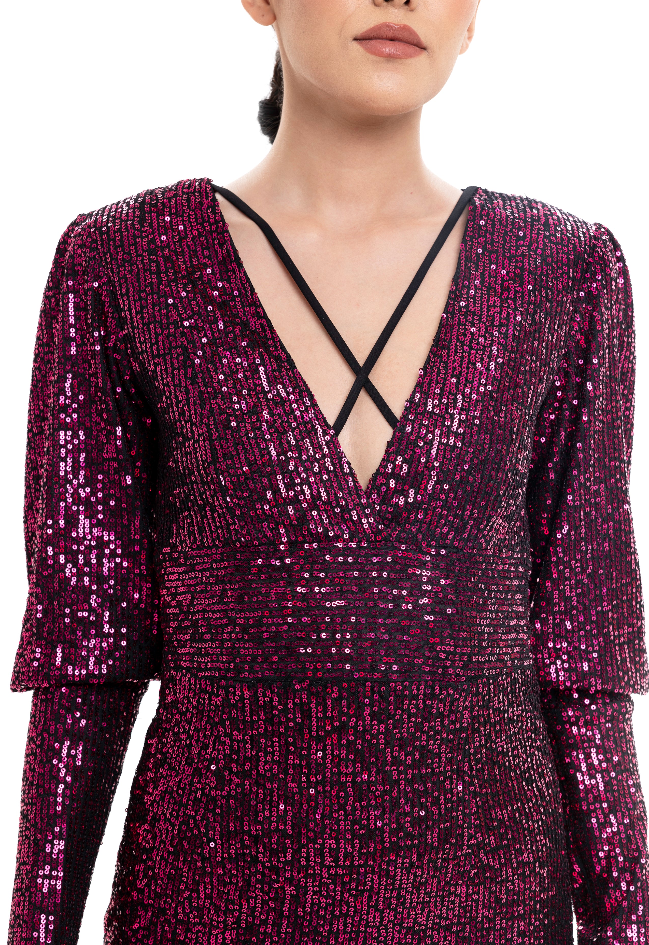 The Glam Short Sequin Dress By Lili Blanc