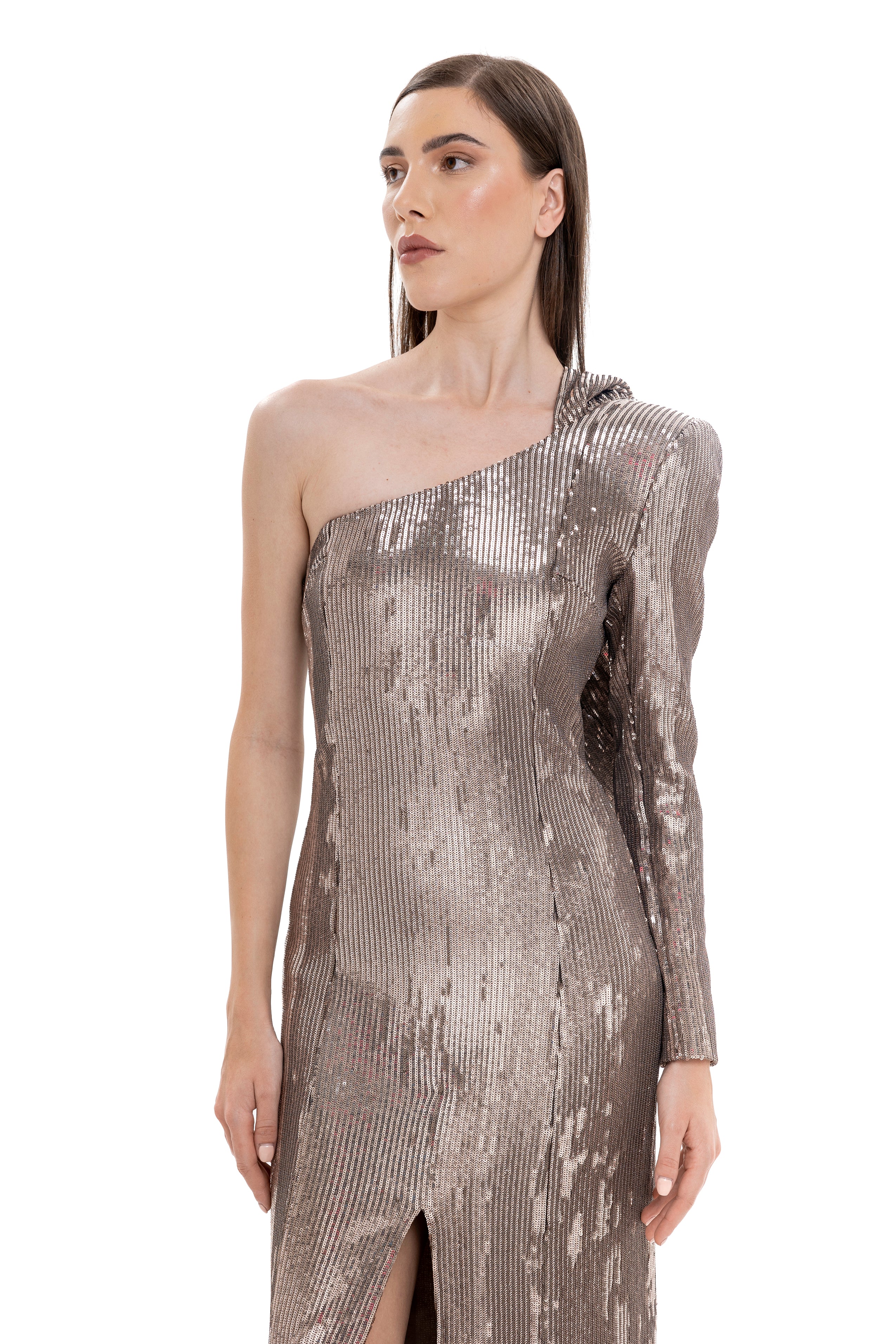 The Flamme Femme Hoodie Sequins Dress