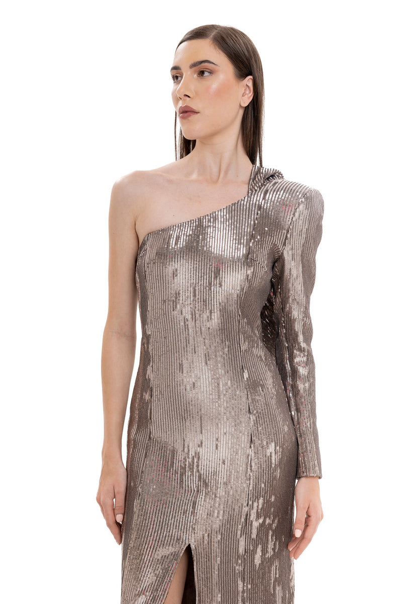 The Flamme Femme Hoodie Sequins Dress By Lili Blanc