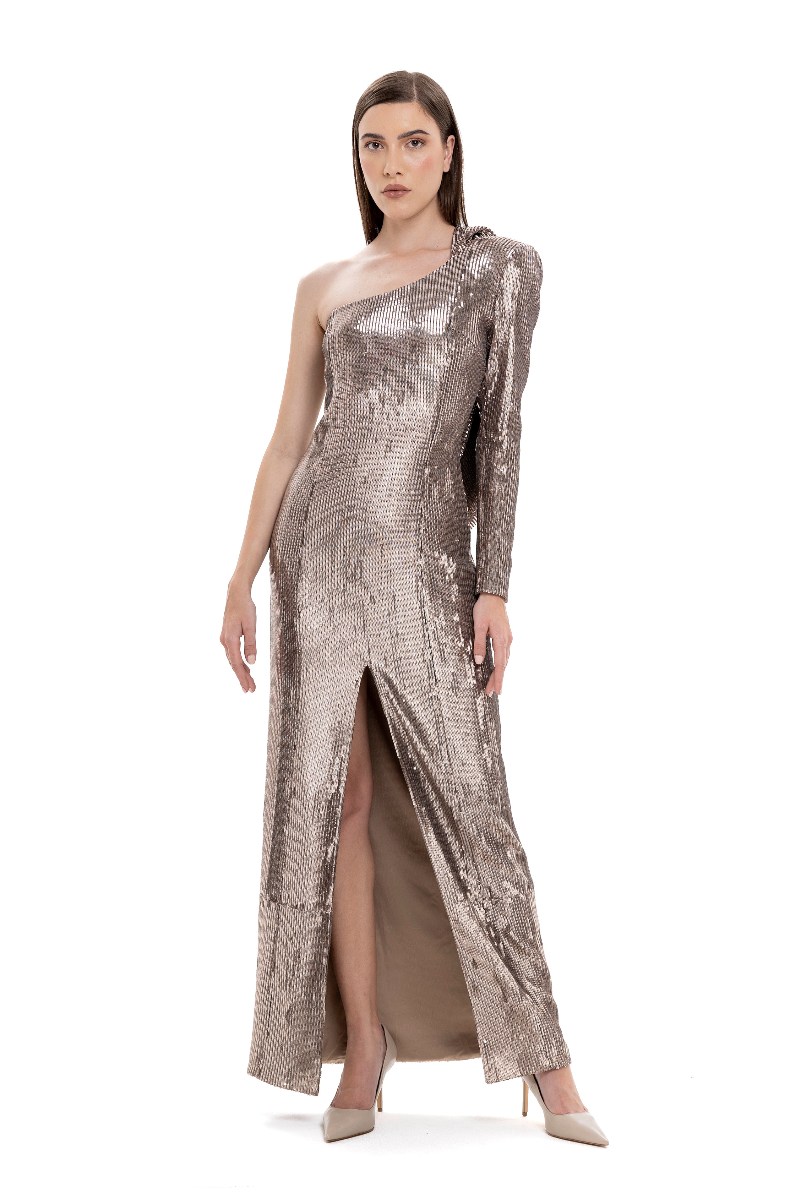The Flamme Femme Hoodie Sequins Dress