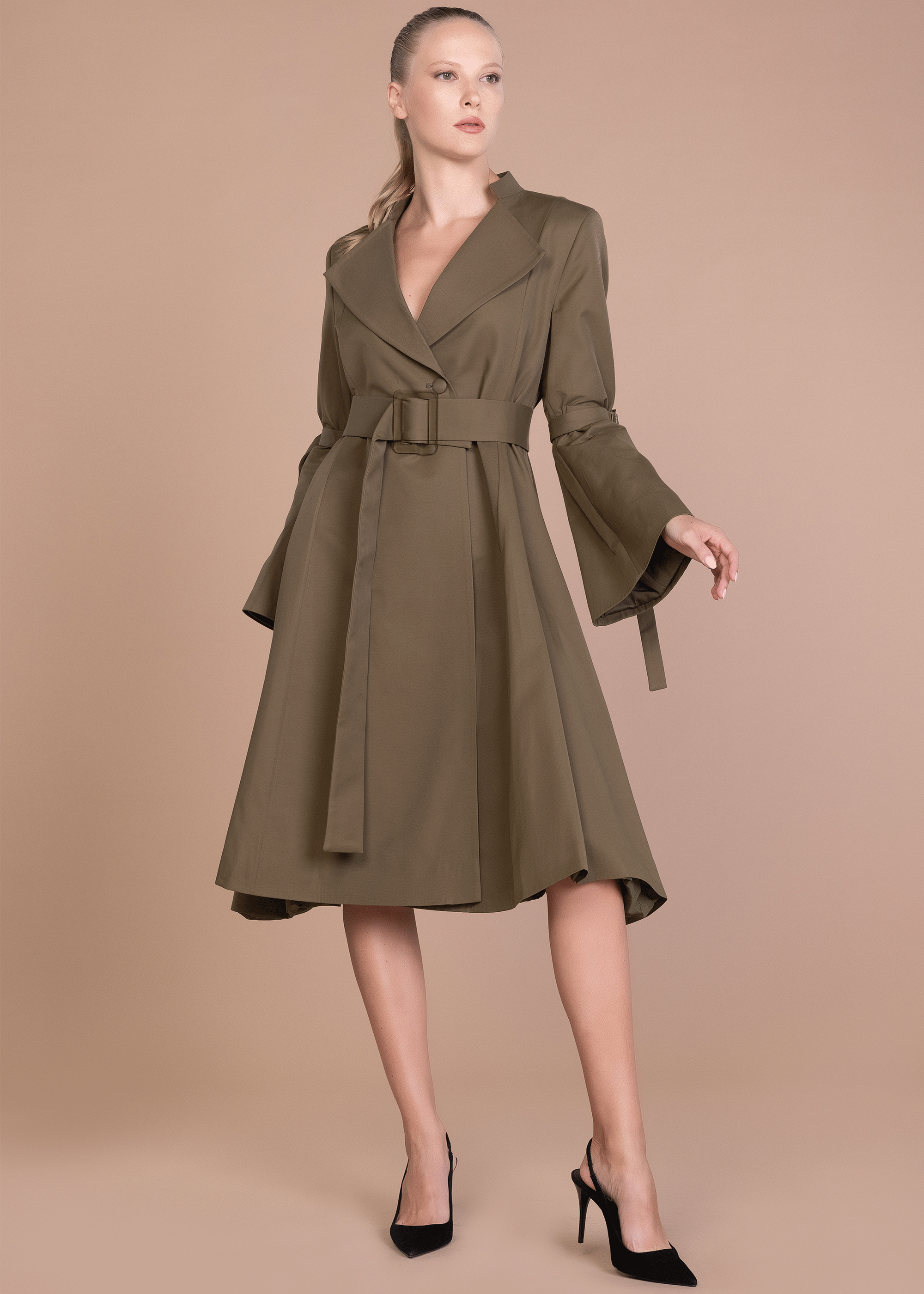Coats and Jackets for women at Liliblanc online, Olive Green M