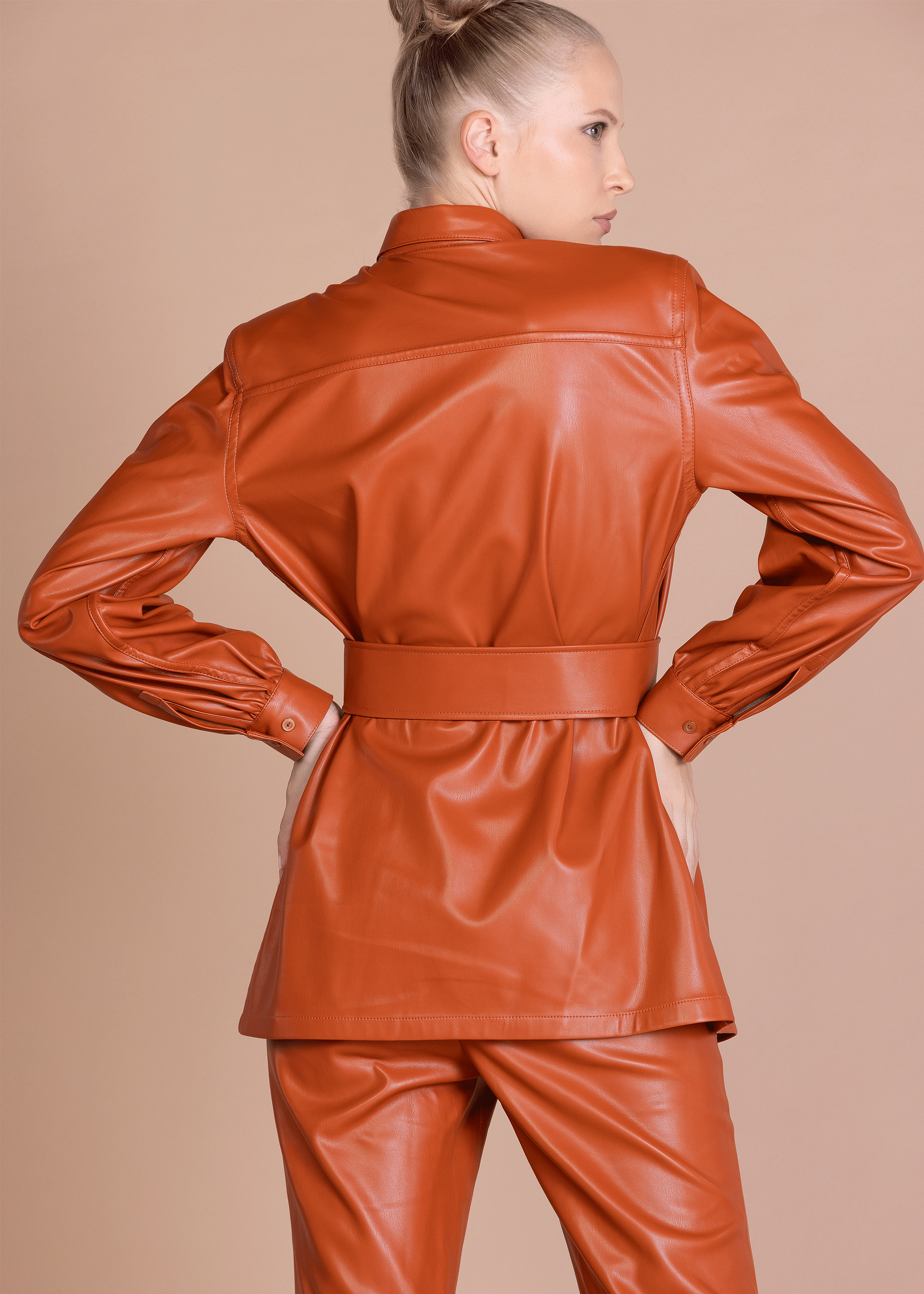 ELLE LEATHER SHIRT (B2B)