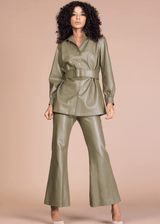 Leather Shirt for women | women's shirts and tops | Liliblanc fashion