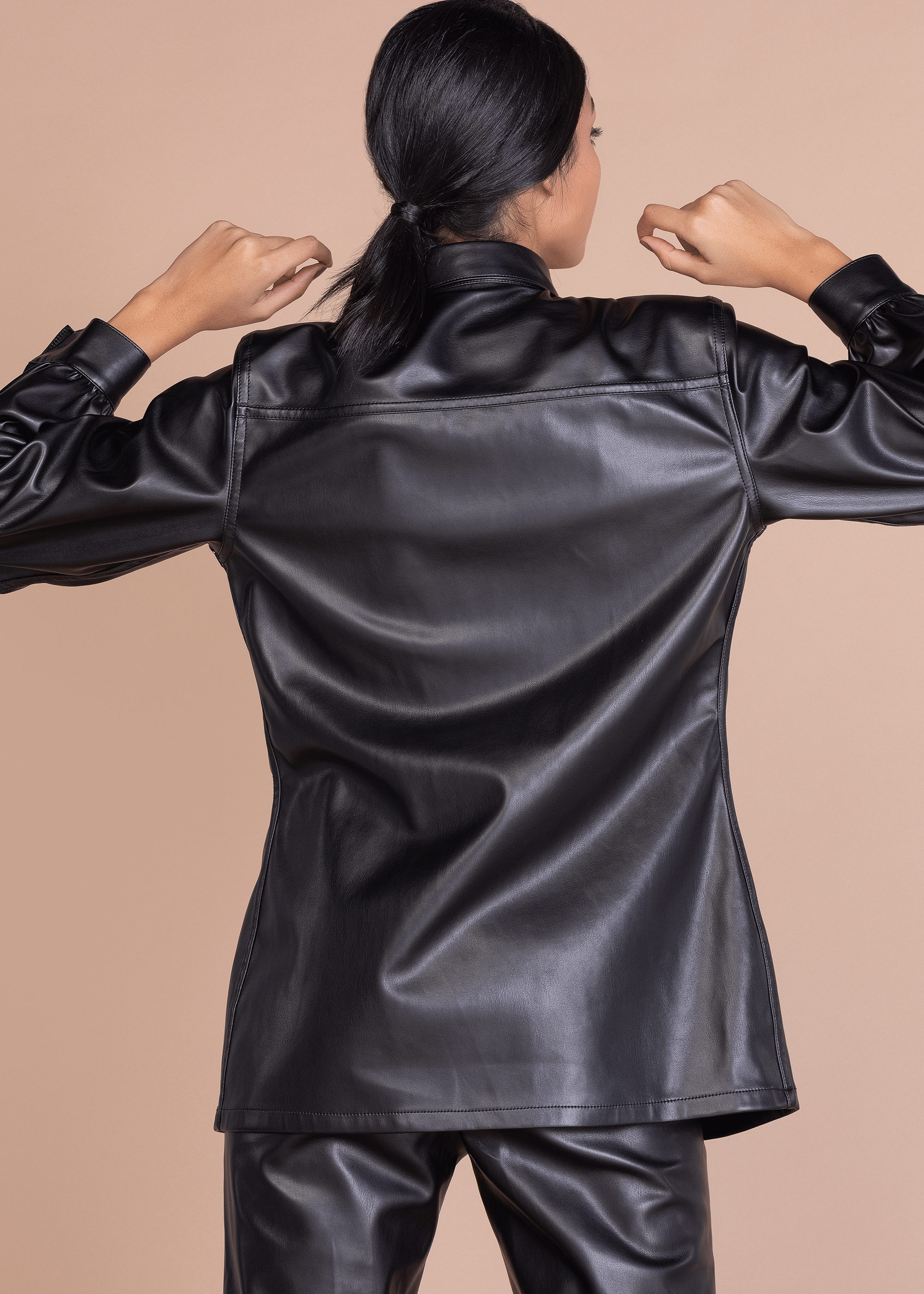 ELLE LEATHER SHIRT (B2B)