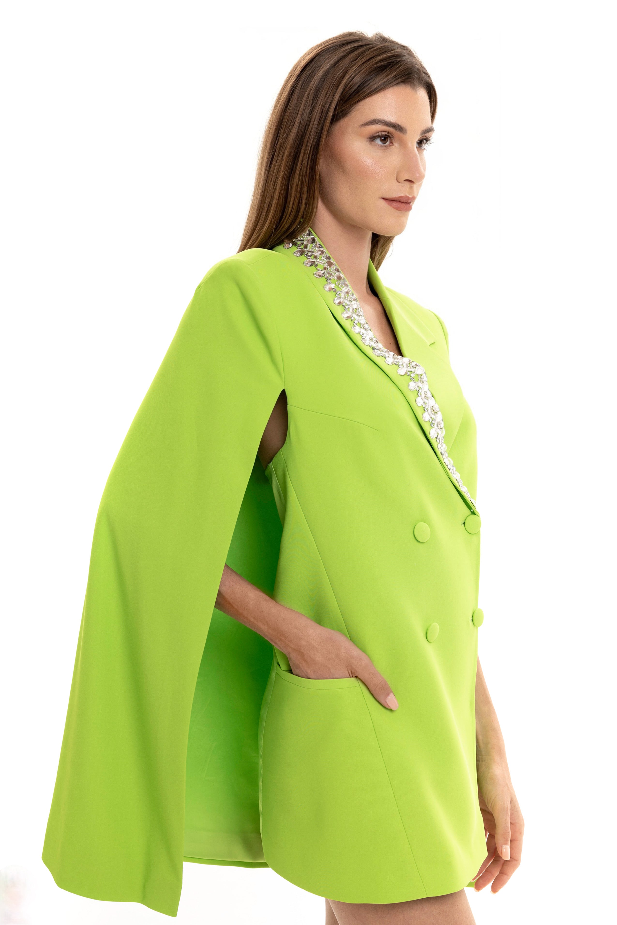 Lili Blanc's Iconic Crystal Cape