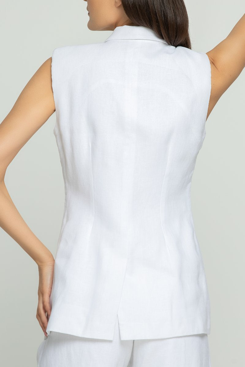 THE LILI LINEN VEST