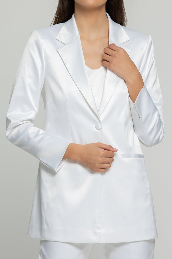 THE LADY S SATIN BLAZER