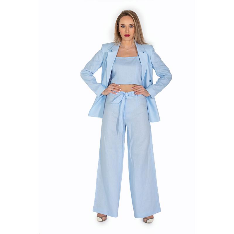 Light blue clearance pants suit womens