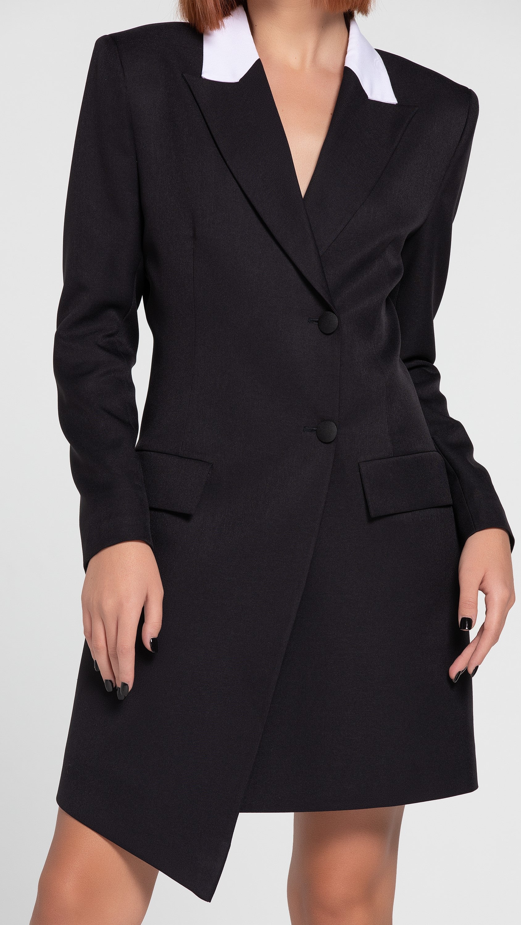 ASYMMETRIC FESTIVE BLAZER DRESS (B2B)