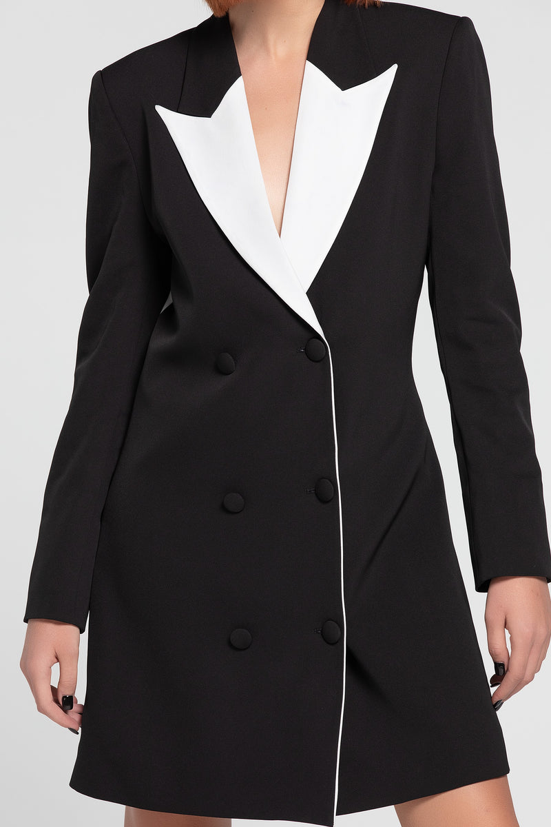 LILI OVERLAP BLAZER DRESS