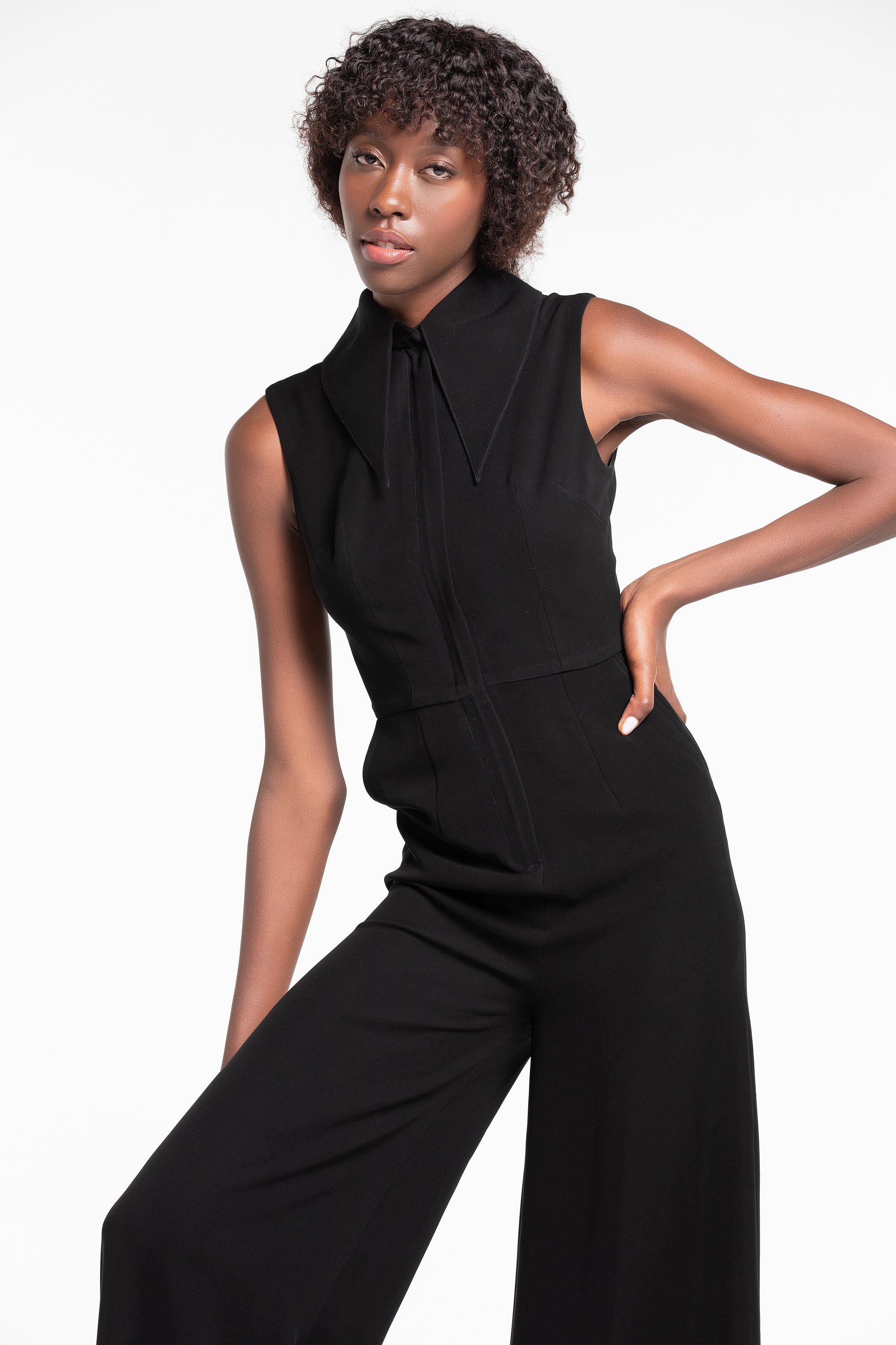 THE LILI ICONIC COLLAR JUMPSUIT (B2B)