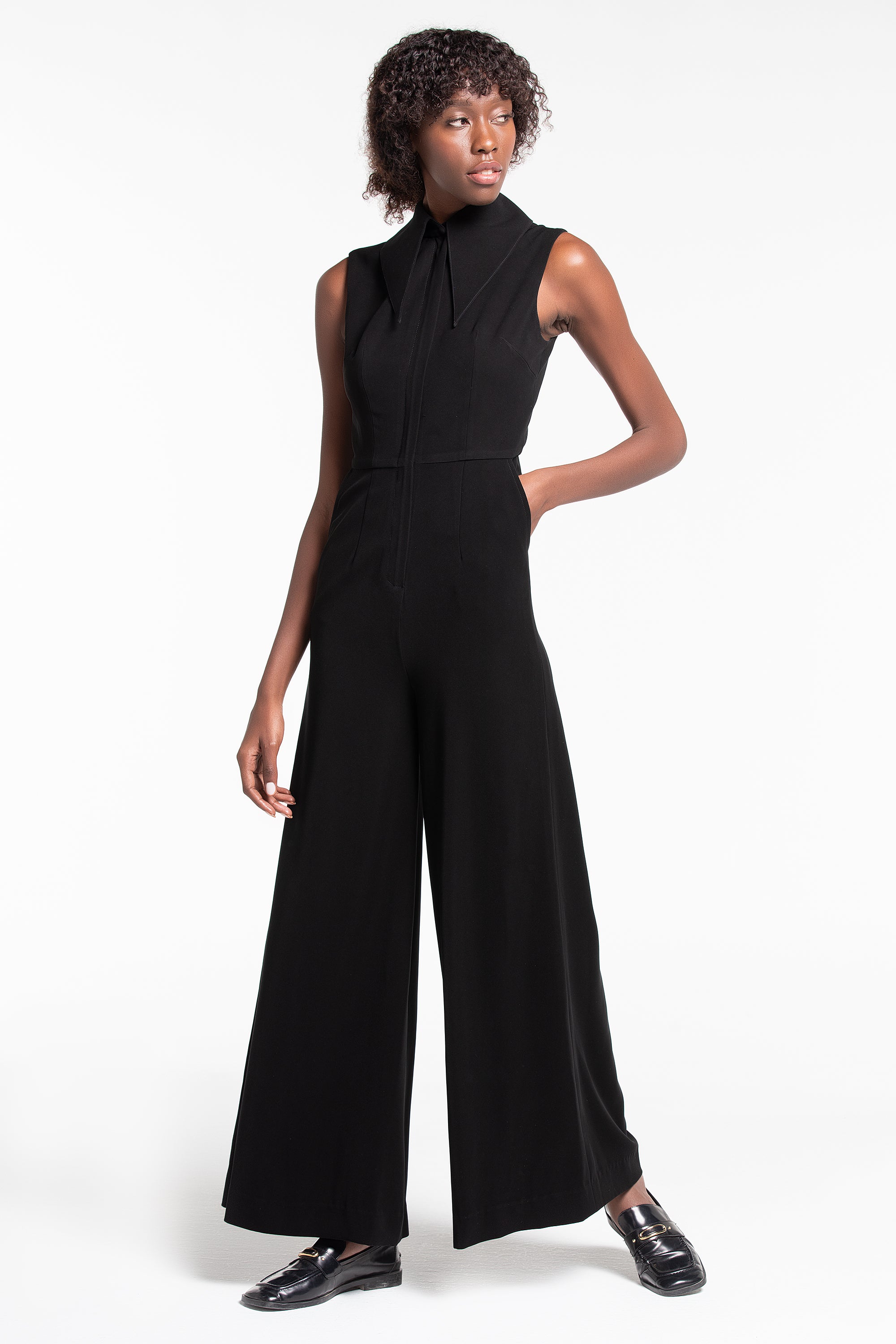 THE LILI ICONIC COLLAR JUMPSUIT (B2B)