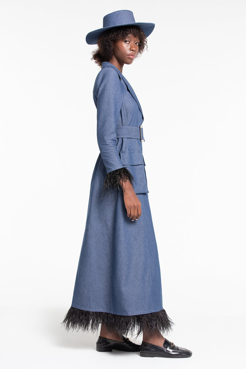THE CLASSIC DENIM TRENCH COAT