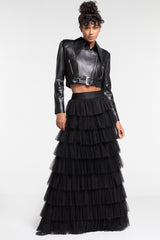 THE LAYERED LONG TULLE SKIRT