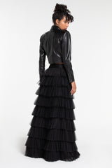THE LAYERED LONG TULLE SKIRT