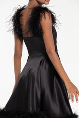 TAFFETA SHORT DRESS