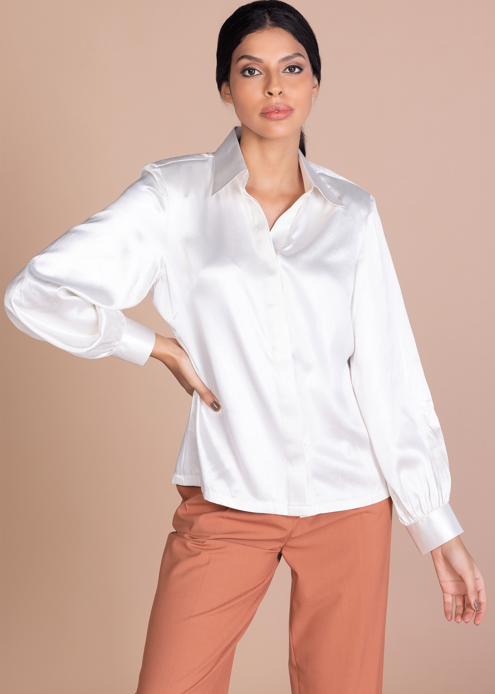 Classic Satin Shirt for women | Shirts and tops for women | Liliblanc Fashion