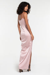 MISS LILI SATIN LONG DRESS