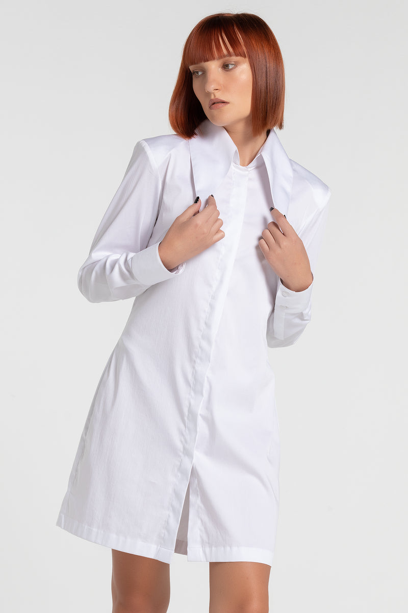 LILI'S ICONIC COLLAR SHIRT DRESS