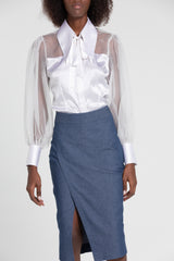 SILK ICONIC COLLAR SHIRT